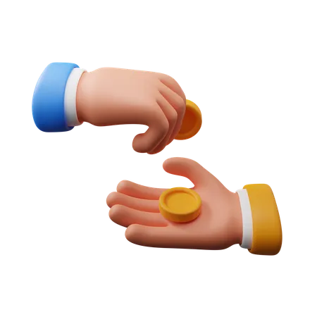 Transaction Hand Gesture Download This Item Now 3D Icon