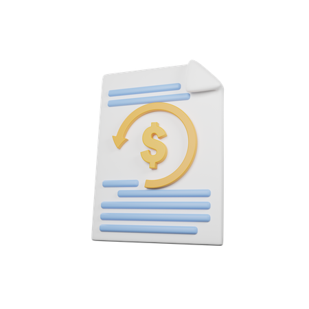 Transaction History  3D Icon