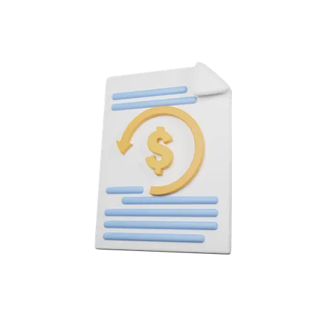 Transaction History  3D Icon