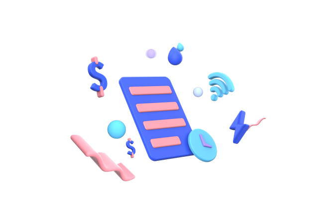 Transaction History  3D Icon