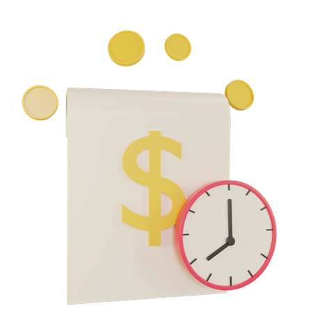 Transaction History  3D Icon