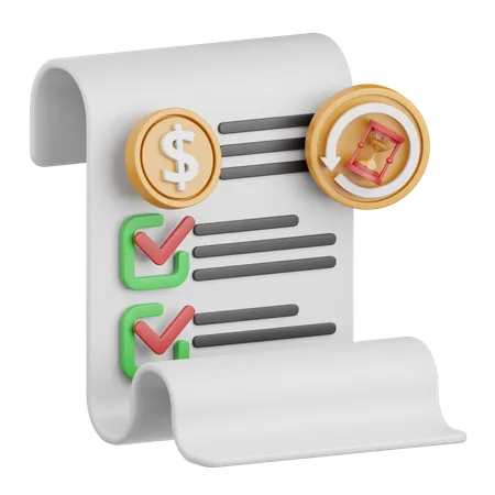 3 D Rendering Transaction History Isolated Useful For Payment Money And Transaction Design Element 3D Icon