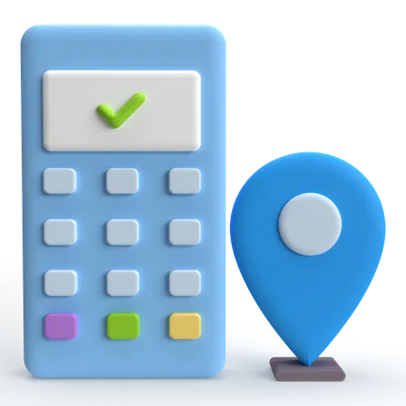 Transaction Location  3D Icon