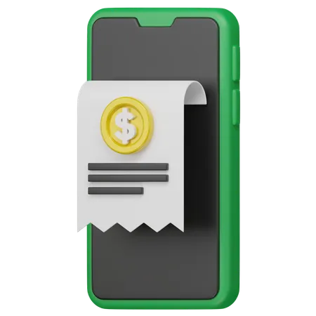 Transaction mobile  3D Icon