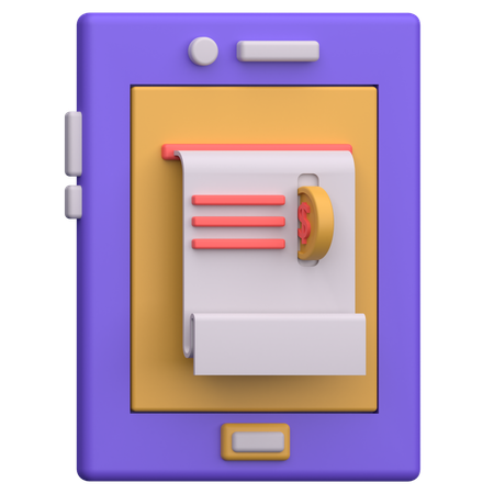 Transaction mobile  3D Icon