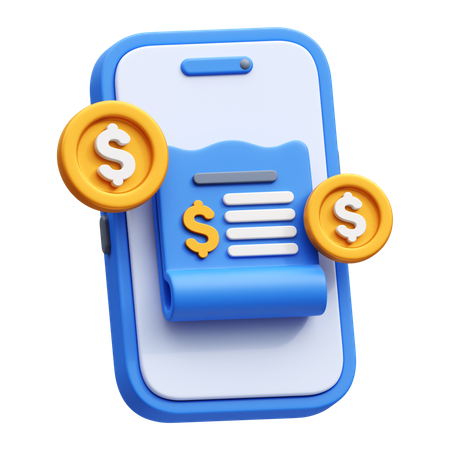 Transaction mobile  3D Icon