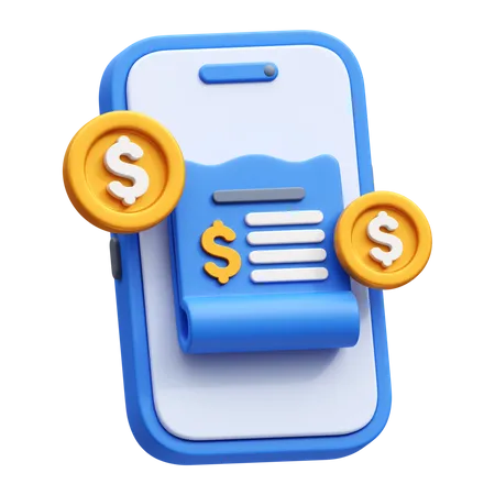 Transaction mobile  3D Icon