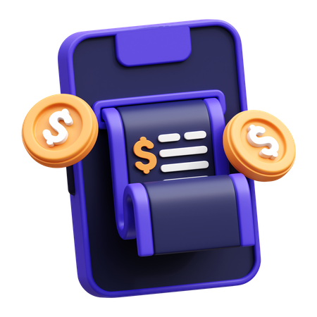 Transaction mobile  3D Icon