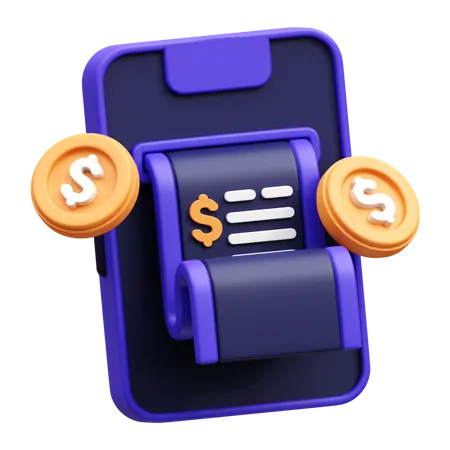 Transaction mobile  3D Icon