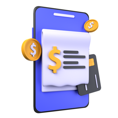 Transaction mobile  3D Icon