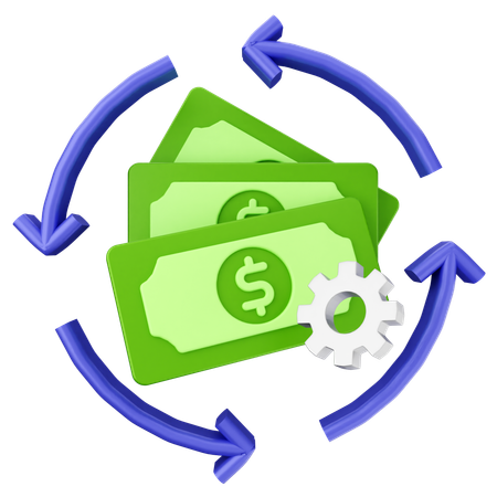 Transaction Money  3D Icon