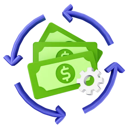 Transaction Money  3D Icon