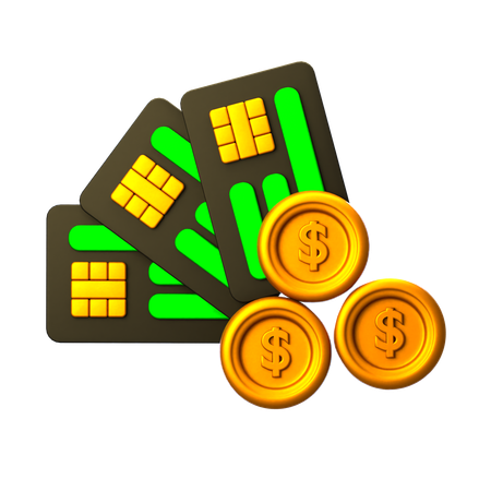 Transaction par carte  3D Icon