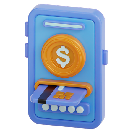 Transaction par carte  3D Icon