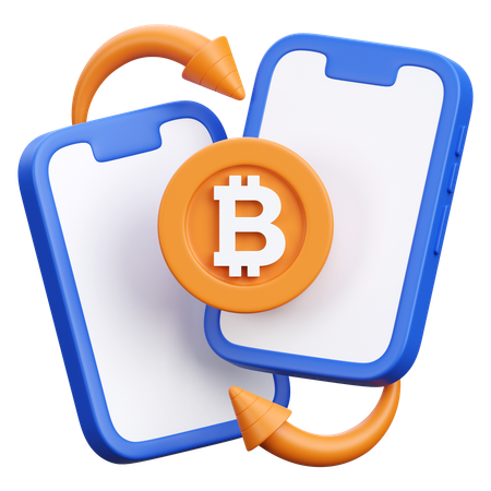 Transaction peer to peer  3D Icon
