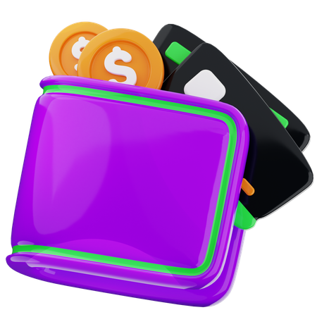 Portefeuille de transactions  3D Icon