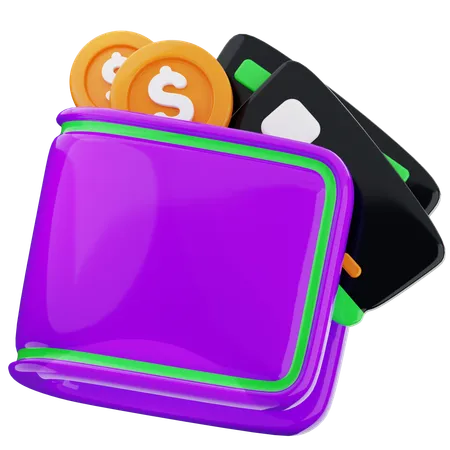 Portefeuille de transactions  3D Icon