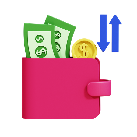 Portefeuille de transactions  3D Icon