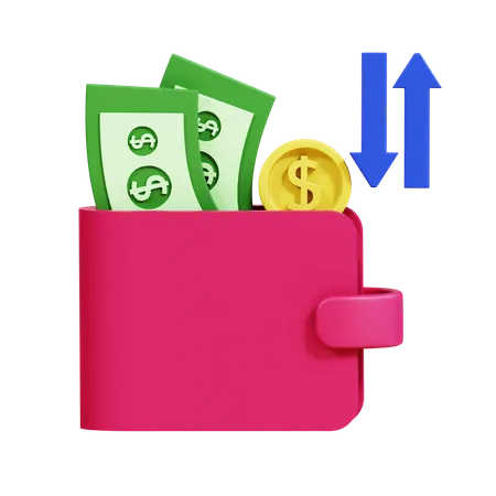 Portefeuille de transactions  3D Icon