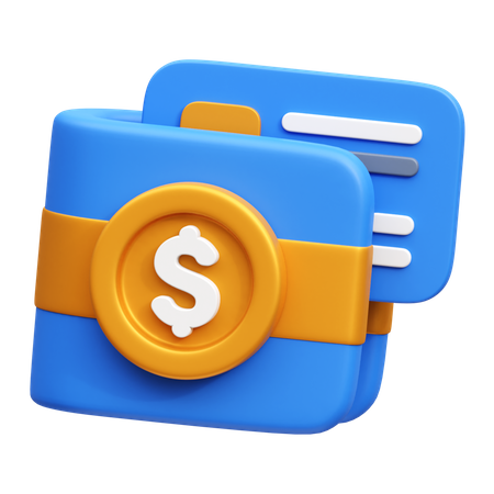 Portefeuille de transactions  3D Icon