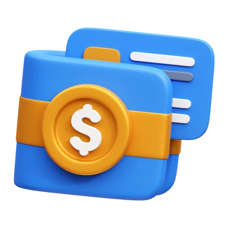 Portefeuille de transactions  3D Icon