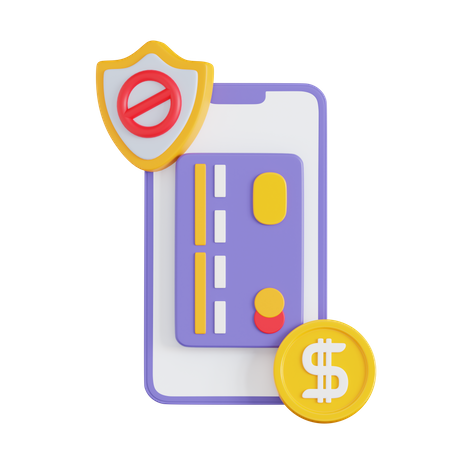 Transaction sécurisée  3D Icon