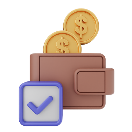 Transaction Verification  3D Icon