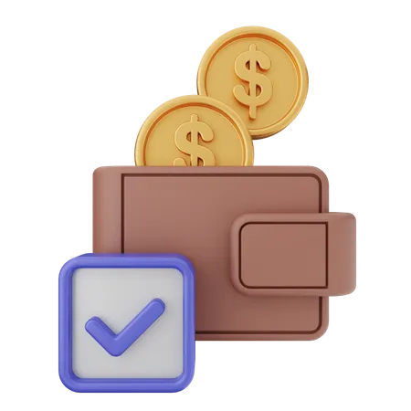 Transaction Verification  3D Icon