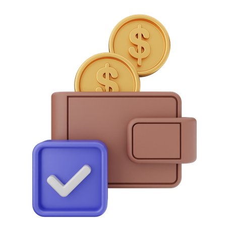 Transaction Verification  3D Icon