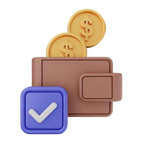 Transaction Verification  3D Icon