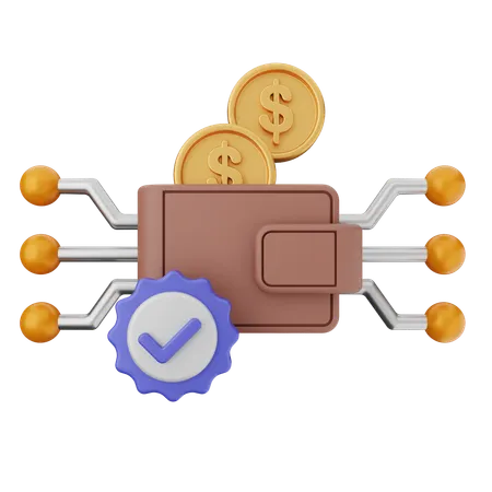 Transaction Verification  3D Icon