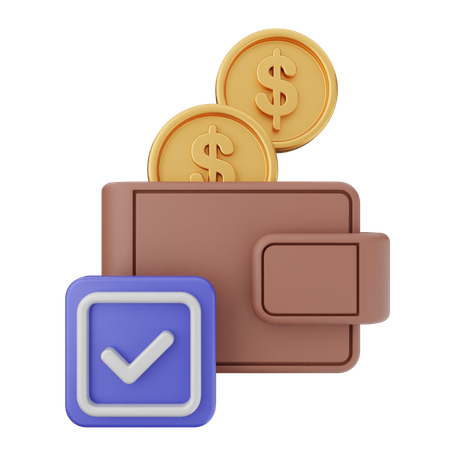 Transaction Verification  3D Icon