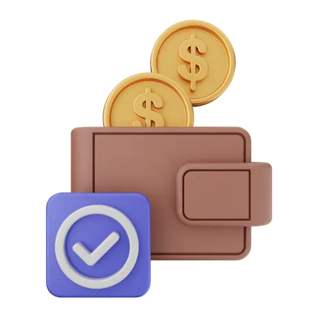 Transaction Verification  3D Icon