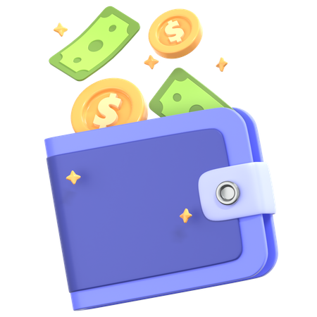 Transaction Wallet  3D Icon