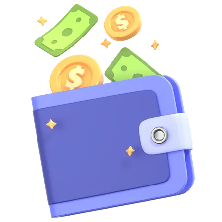 Transaction Wallet  3D Icon