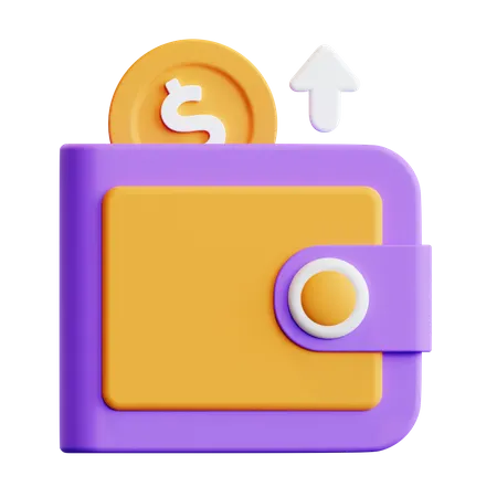 Transaction Wallet  3D Illustration