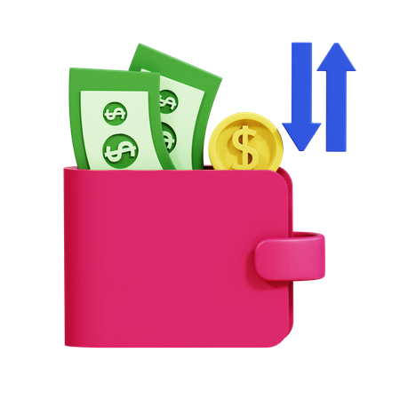 Transaction Wallet 3D Icon