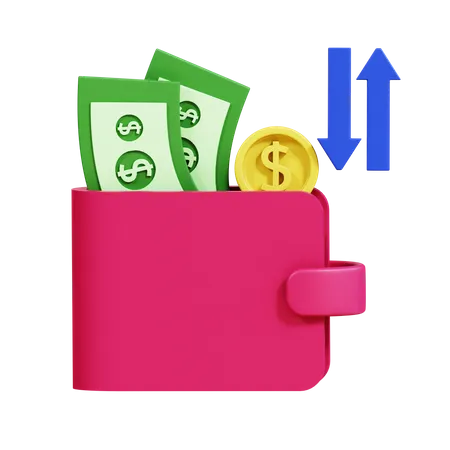 Transaction Wallet 3D Icon