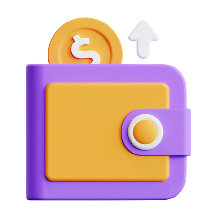 Transaktions-Wallet  3D Illustration