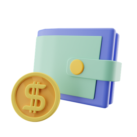 Transaktions-Wallet  3D Icon