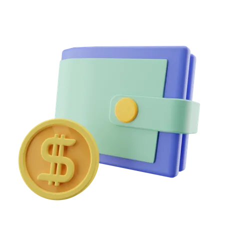 Transaktions-Wallet  3D Icon