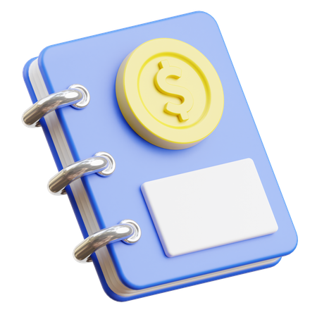 Transaktionsbuch  3D Icon