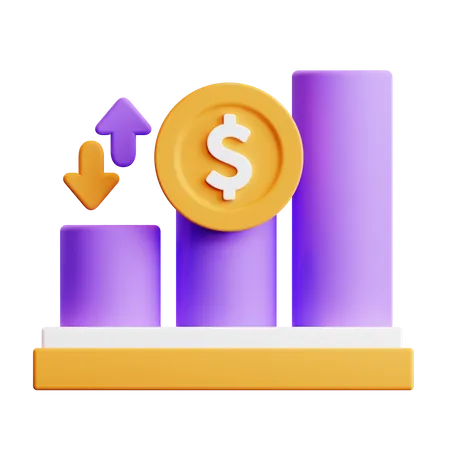 Transaktionsdiagramm  3D Illustration