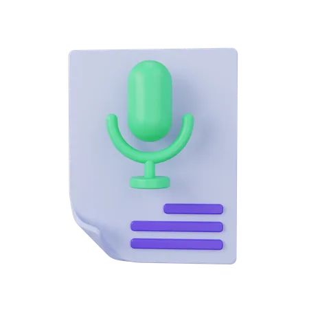 Transcrição  3D Icon