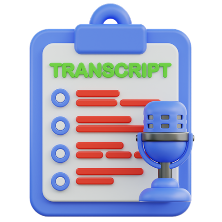 Transcrição  3D Icon