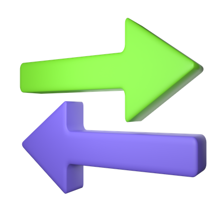 Transfer Arrow  3D Icon