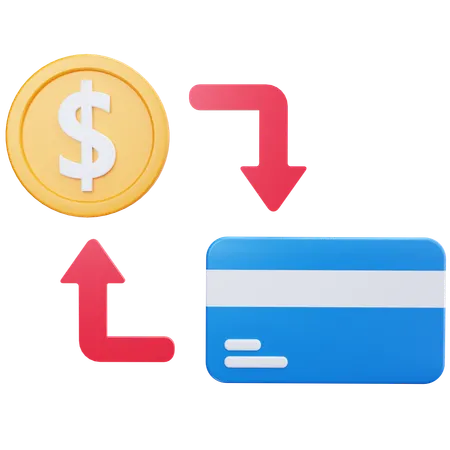 Transfer Cash Payment 3D Icon