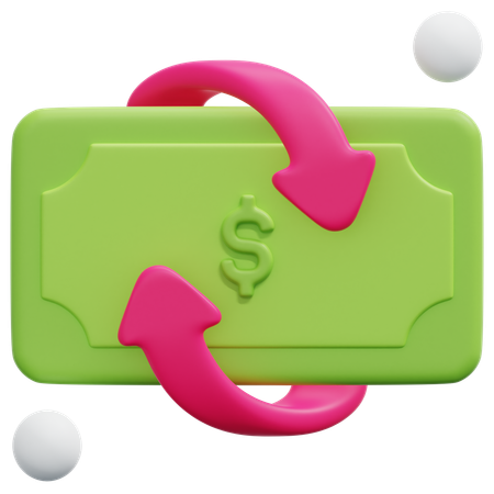 Transfer cashback financial  3D Icon