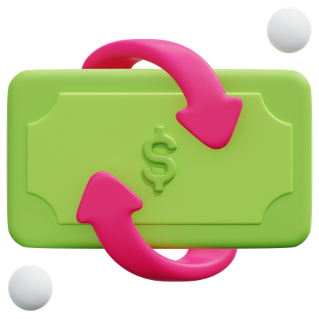 Transfer cashback financial  3D Icon