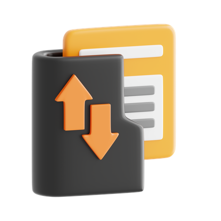 Transfer Data  3D Icon